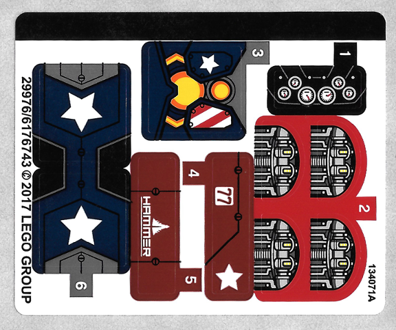 Sticker Sheet for Set 76077 - (29976/6176743)