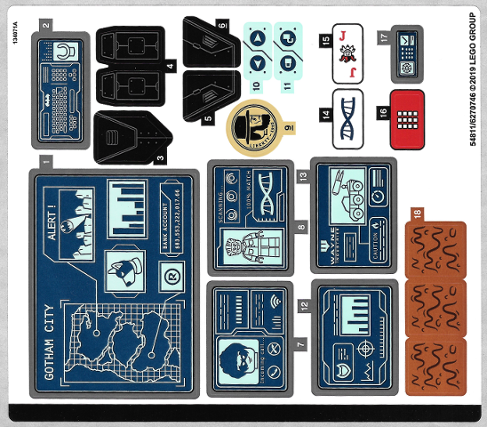 Sticker Sheet for Set 76122 - (54811/6270746)