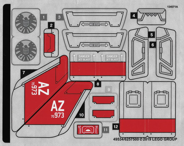Sticker Sheet for Set 76127 - (49534/6257500)