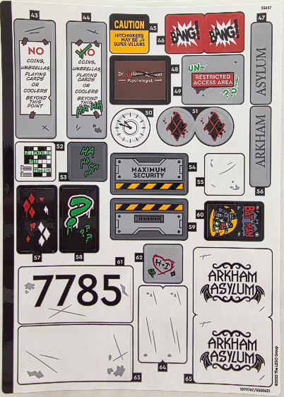 Sticker Sheet for Set 76300, Sheet 2 - (10111767/6530631)