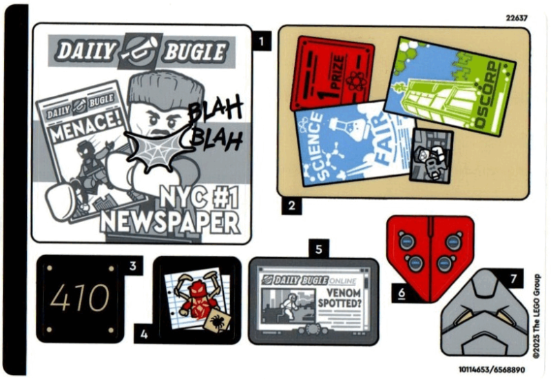 Sticker Sheet for Set 76317 - (10114653/6568890)