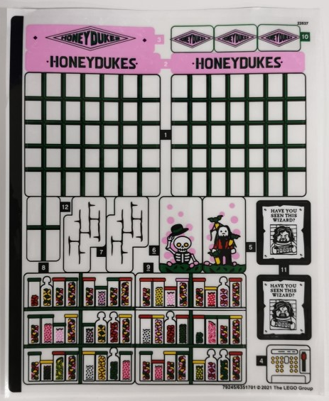 Sticker Sheet for Set 76388, Sheet 1 - (79245/6351701)