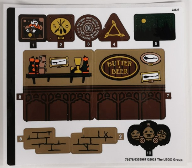 Sticker Sheet for Set 76388, Sheet 2 - (79576/6353967)