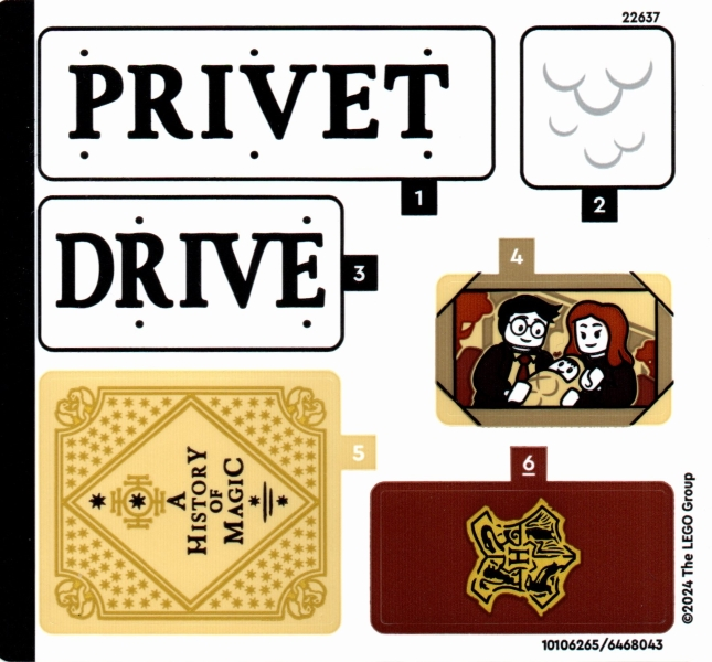 Sticker Sheet for Set 76425 - (10106265/6468043)