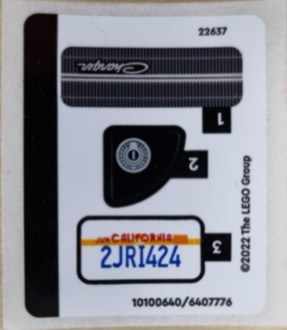 Sticker Sheet for Set 76912 - Corrected Stickers Version - (10100640/6407776)