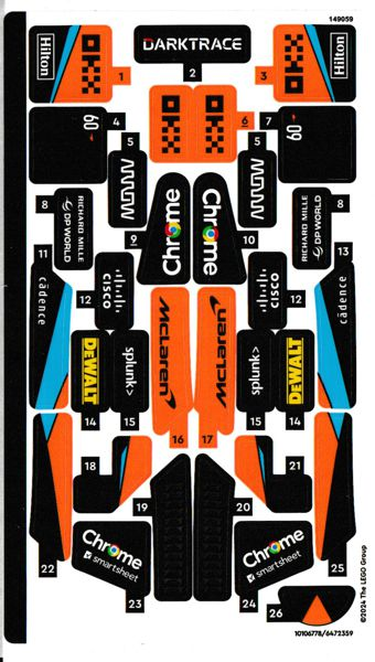 76919stk01 - Sticker Sheet for Set 76919 - (10106778/6472359)