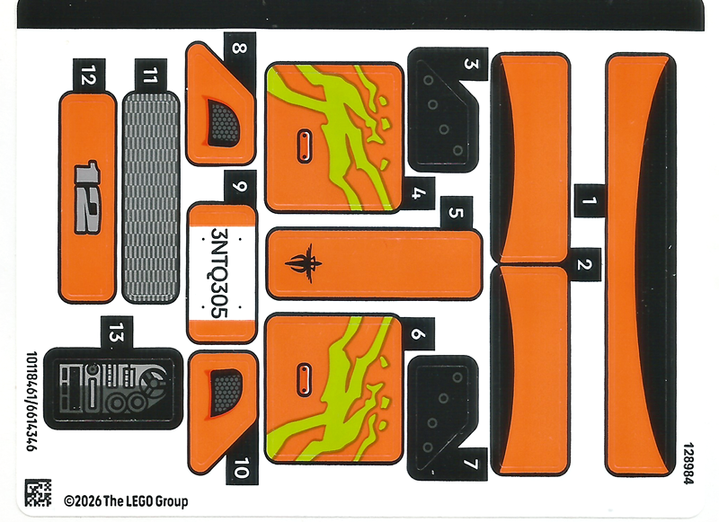 Sticker Sheet for Set 77260 - (10118461/6614346)