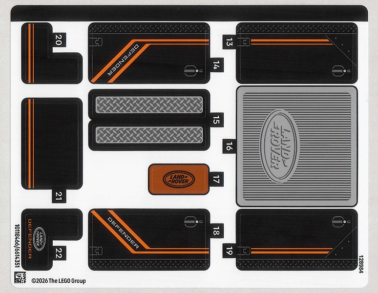 Sticker Sheet for Set 77264, Sheet 2 - (10118466/6614351)