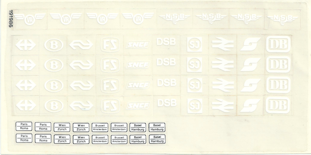 Sticker Sheet for Set 7820 - Second Version - (191986)