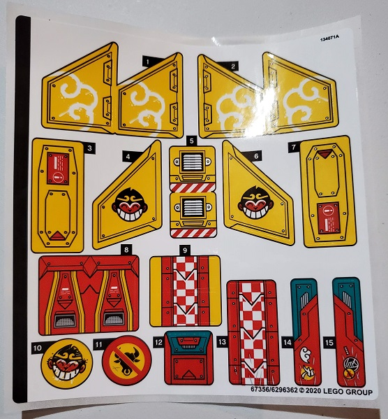 Sticker Sheet for Set 80008 - (67356/6296362)