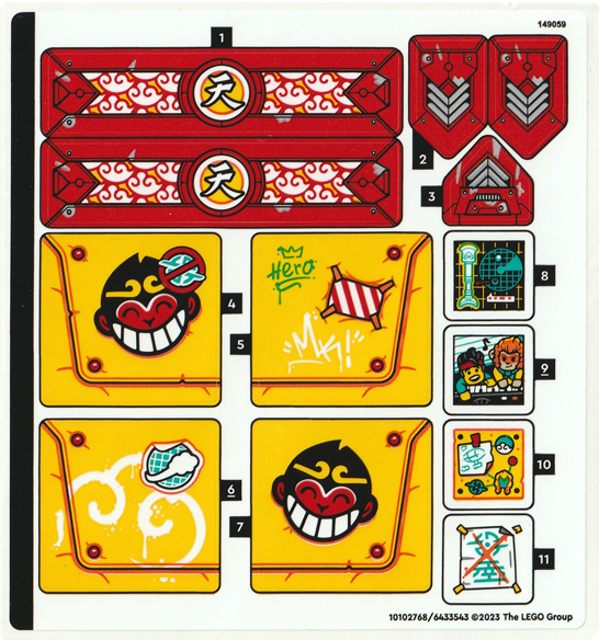 Sticker Sheet for Set 80046 - (10102768/6433543)