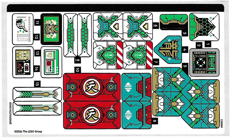 Sticker Sheet for Set 80053 - (10105742/6465483)