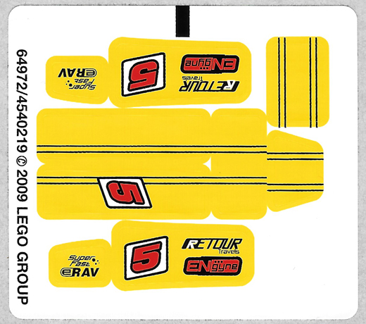 Sticker Sheet for Set 8122 - (64972/4540219)