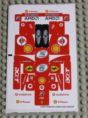 Sticker Sheet for Set 8142-1 - (57857/4496159)