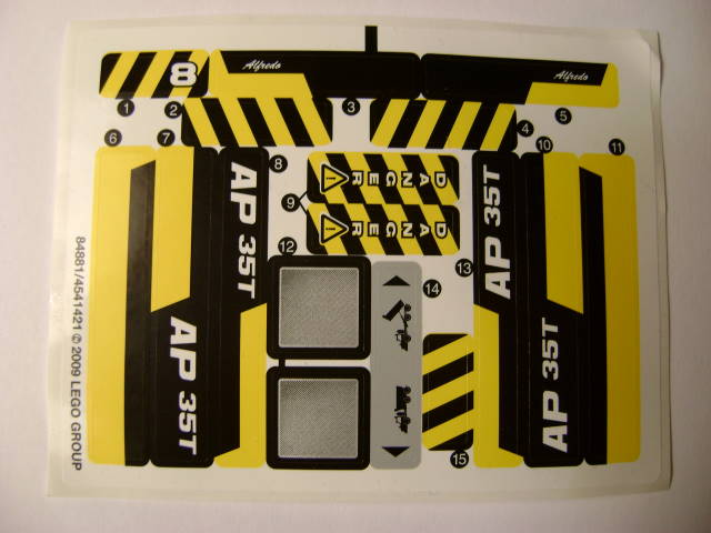 Sticker Sheet for Set 8264 - (84881/4541421)