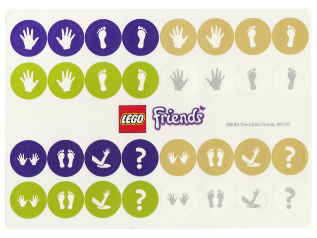 Sticker Sheet for Set 853552