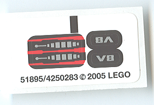 Sticker Sheet for Set 8642 - (51895/4250283)