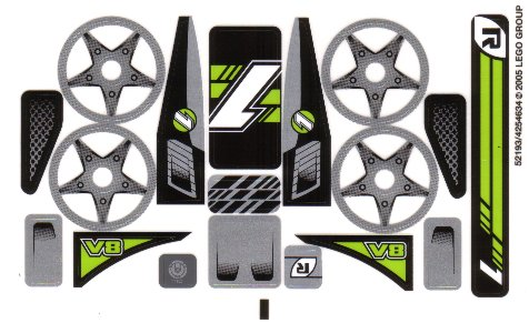 Sticker Sheet for Set 8647 - (52193/4254634)