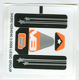 Sticker Sheet for Set 8661 - (54392/4284046)