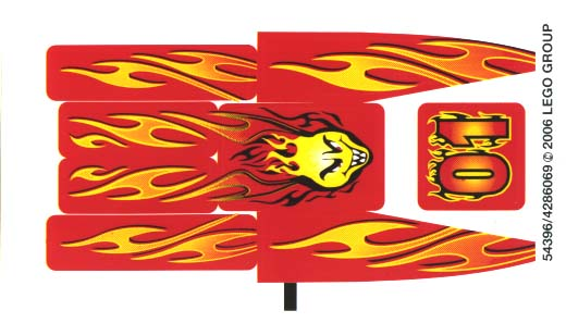 Sticker Sheet for Set 8667 - (54396/4286069)