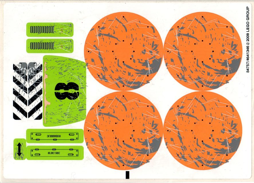 Sticker Sheet for Set 8963 - (84757/4541346)