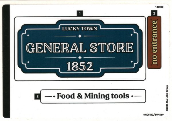 Sticker Sheet for Set 910031 - (10109310/6491469)