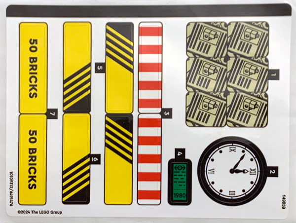 Sticker Sheet for Set 910033 - (10109312/6491476)