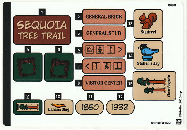 Sticker Sheet for Set 910058 - (10117138/6601051)