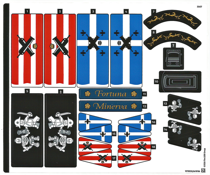 Sticker Sheet for Set 910059 - (10118835/6618186)
