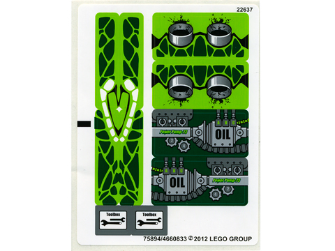 Sticker Sheet for Set 9457 - (75894/4660833)