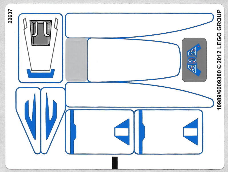 Sticker Sheet for Set 9525 - (10989/6009300)