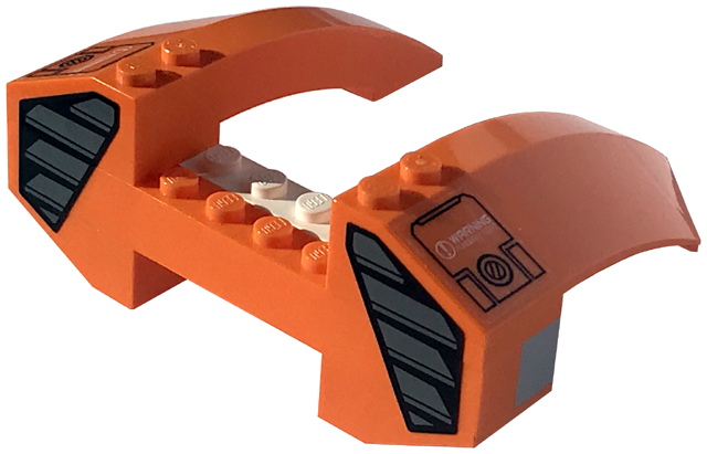 Stickered Assembly 10 x 8 x 3 1/3 with 'WARNING FLAMMABLE LIQUID' and Vents Pattern on Both Sides (Stickers) - Set 7706