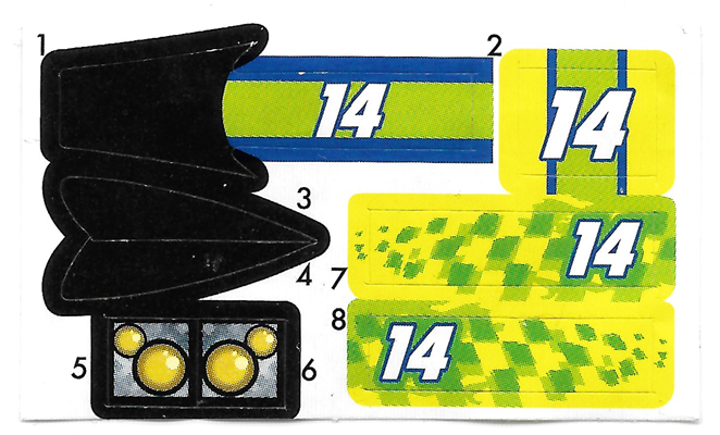 Sticker Sheet for Gear GMRacer2