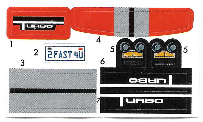 Sticker Sheet for Gear GMRacer4