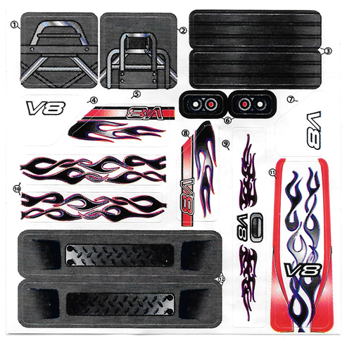 Sticker Sheet for Gear McDR2