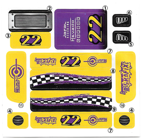 Sticker Sheet for Gear McDR3US