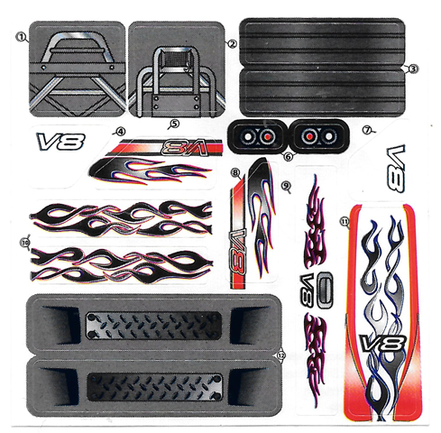 Sticker Sheet for Gear McDR5US