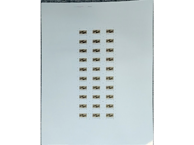 Sticker Sheet for Set ST1 - 'Castle Byers' (Full Sheet of 30)