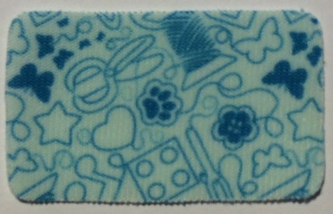 Cloth Sewing, Rectanglular, Rounded Corners, Stars and Butterflies Pattern