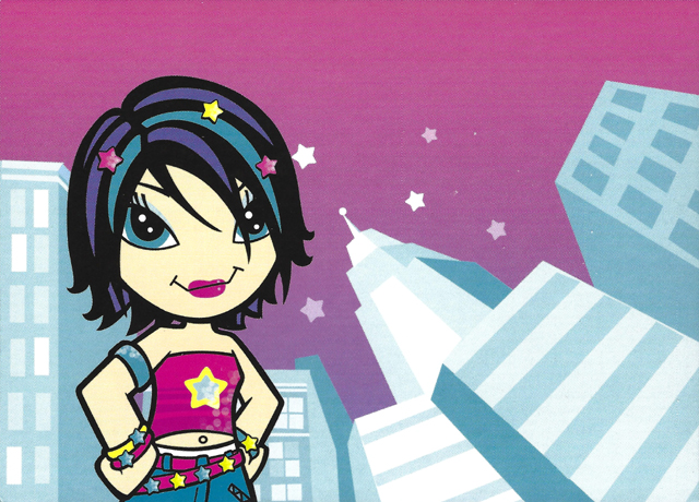 Clikits Paper 18 x 12 with Star Character and Cityscape Pattern