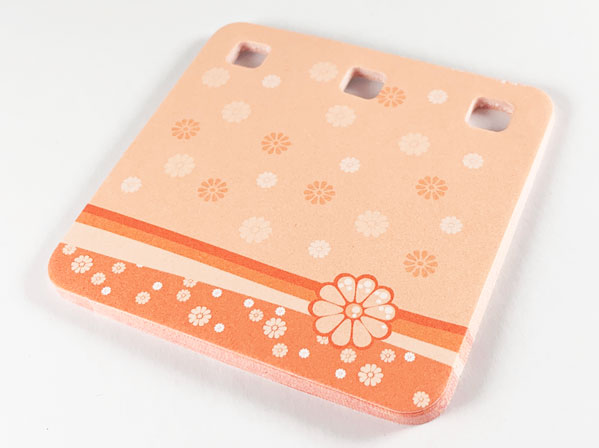 Clikits Paper, Notepad with 3 Holes with Flowers Pattern