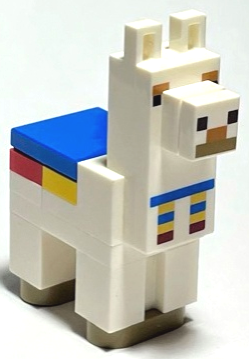 Figurka LEGO Minecraft lama bílá zepředu
