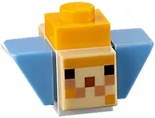 Figurka LEGO Malá ryba Fugu z kostek zepředu