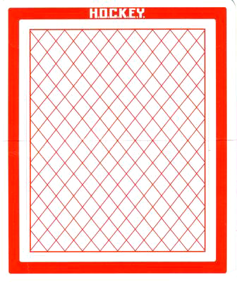 Paper Part for Sets 7919 and 7920 - Cardboard Hockey Goal