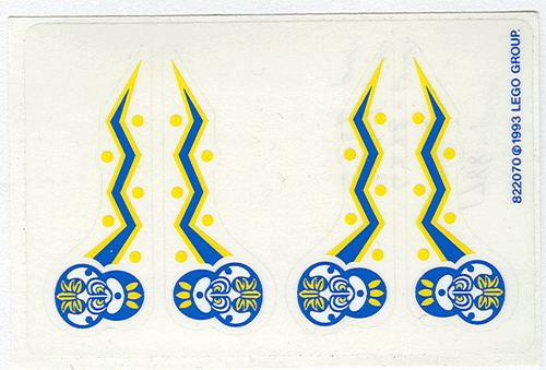 Sticker Sheet for Sets  1788, 6256, 6264, 6278 and 6292 - (822070)