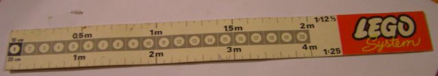 Paper Cardboard Construction Scale (Ruler) 1:12.5 / 1:25 / 1:50 / 1:100
