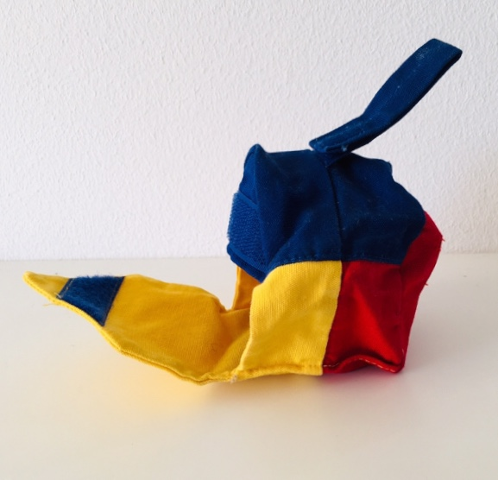 Primo Cloth House with Blue Roof, and Yellow Door