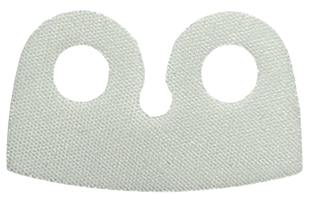 Minifigure Cape Cloth, High Rounded Narrow Collar, Rounded Sides - Traditional Starched Fabric