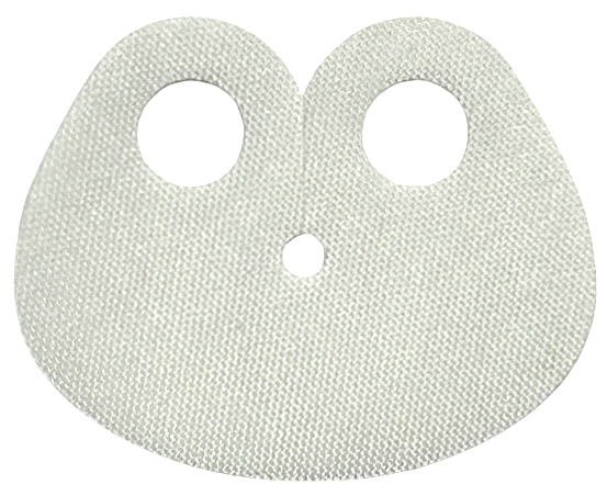 Minifigure Cape Cloth, High Rounded Oval Narrow Collar, Full Circle Neck Cut