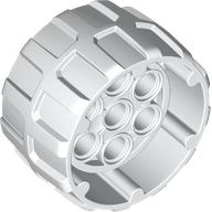 Wheel Hard Plastic, Treaded with 7 Pin Holes and Inner Ring (37mm D. x 22mm)